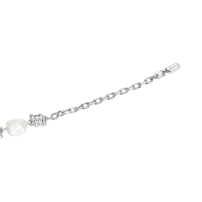 Verstellbares Armband mit Stacheldrahtperlen – 8 mm