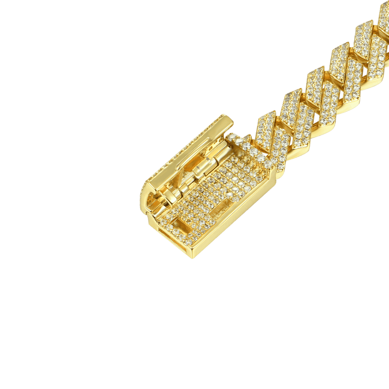 Round Cut Prong Cuban Link Bracelet - Luxury Jewelry 2024 - APORRO