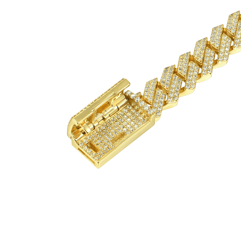 Round Cut Prong Cuban Link Bracelet - Luxury Jewelry 2024 - APORRO