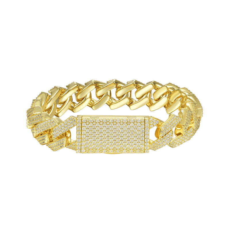 Round Cut Prong Cuban Link Bracelet - Luxury Jewelry 2024 - APORRO