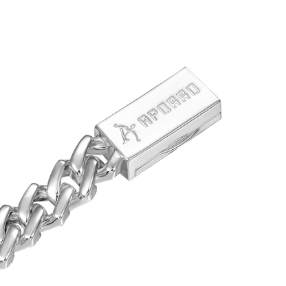 Emerald Cut Prong Cuban Link Bracelet - 10mm