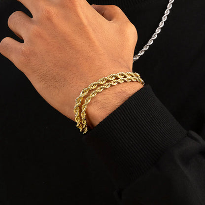 Rope Bracelet - Yellow Gold
