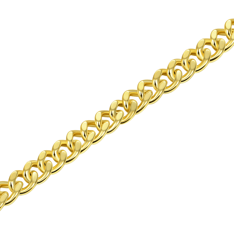 3.5mm Miami Micro Cuban Curb Bracelet - Yellow Gold - APORRO