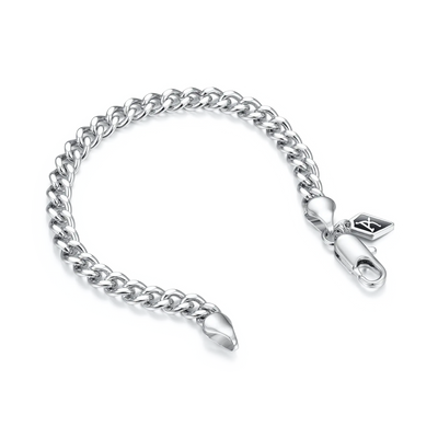 Miami Micro Cuban Curb Bracelet - White Gold