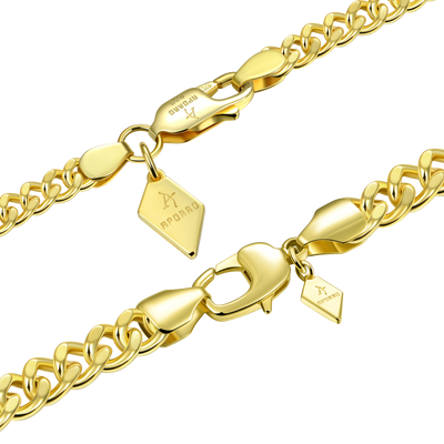 Paquete de pulseras de eslabones cubanos de Miami
