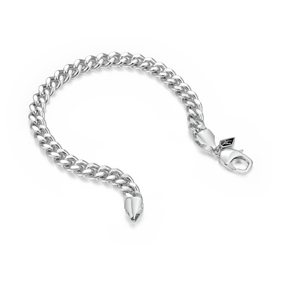 Miami Micro Cuban Curb Bracelet - White Gold