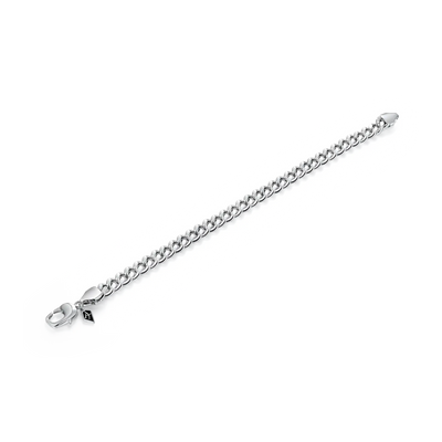 Miami Micro Cuban Curb Bracelet - White Gold