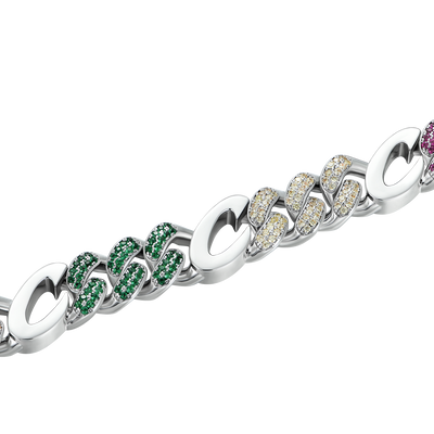 APORRO X COOGI Multicolor Cuban Bracelet - 12mm