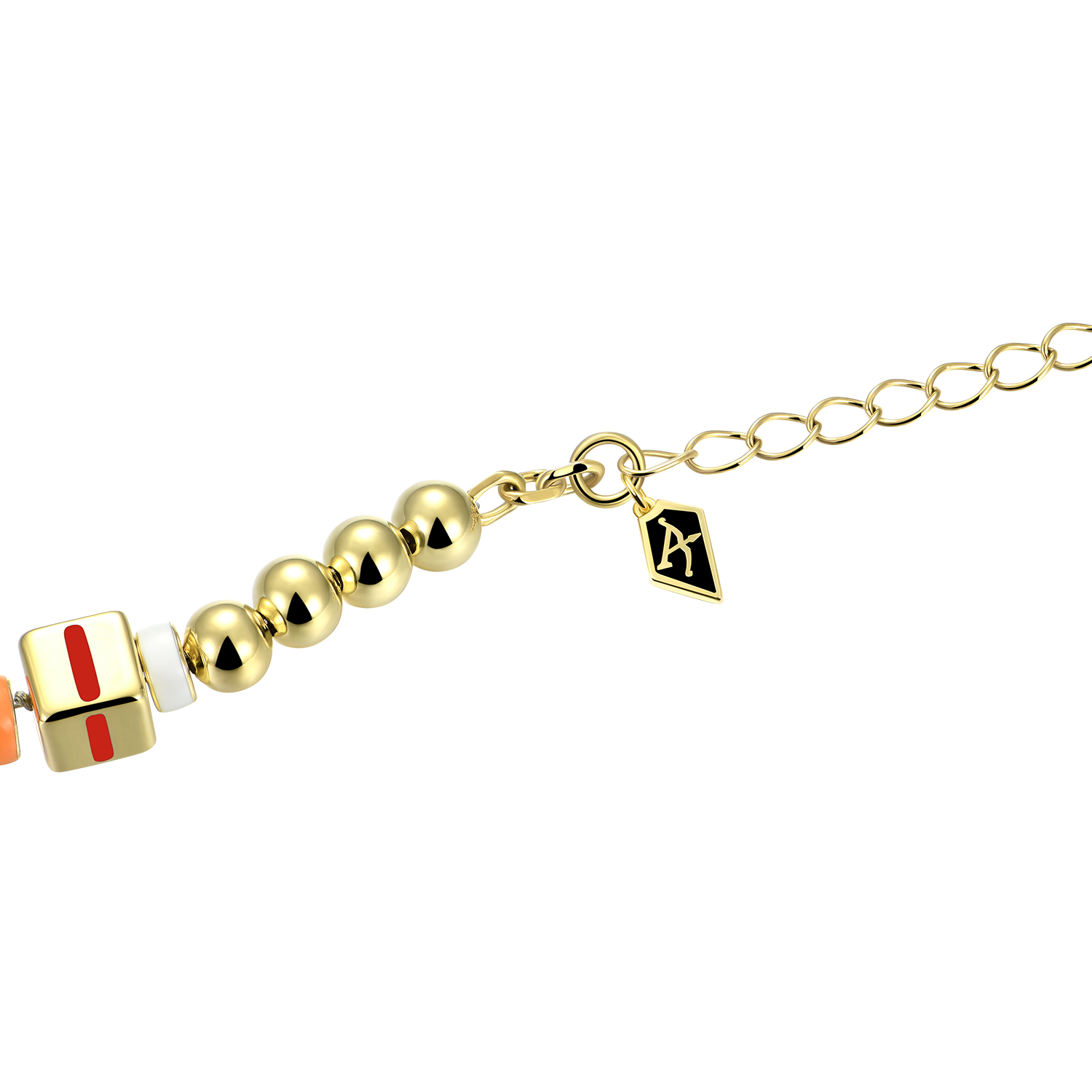 APORRO X COOGI Dice and Beads Enamel Adjustable Bracelet