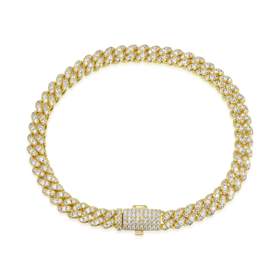 Round Cut Cuban Link Bracelet - 6mm