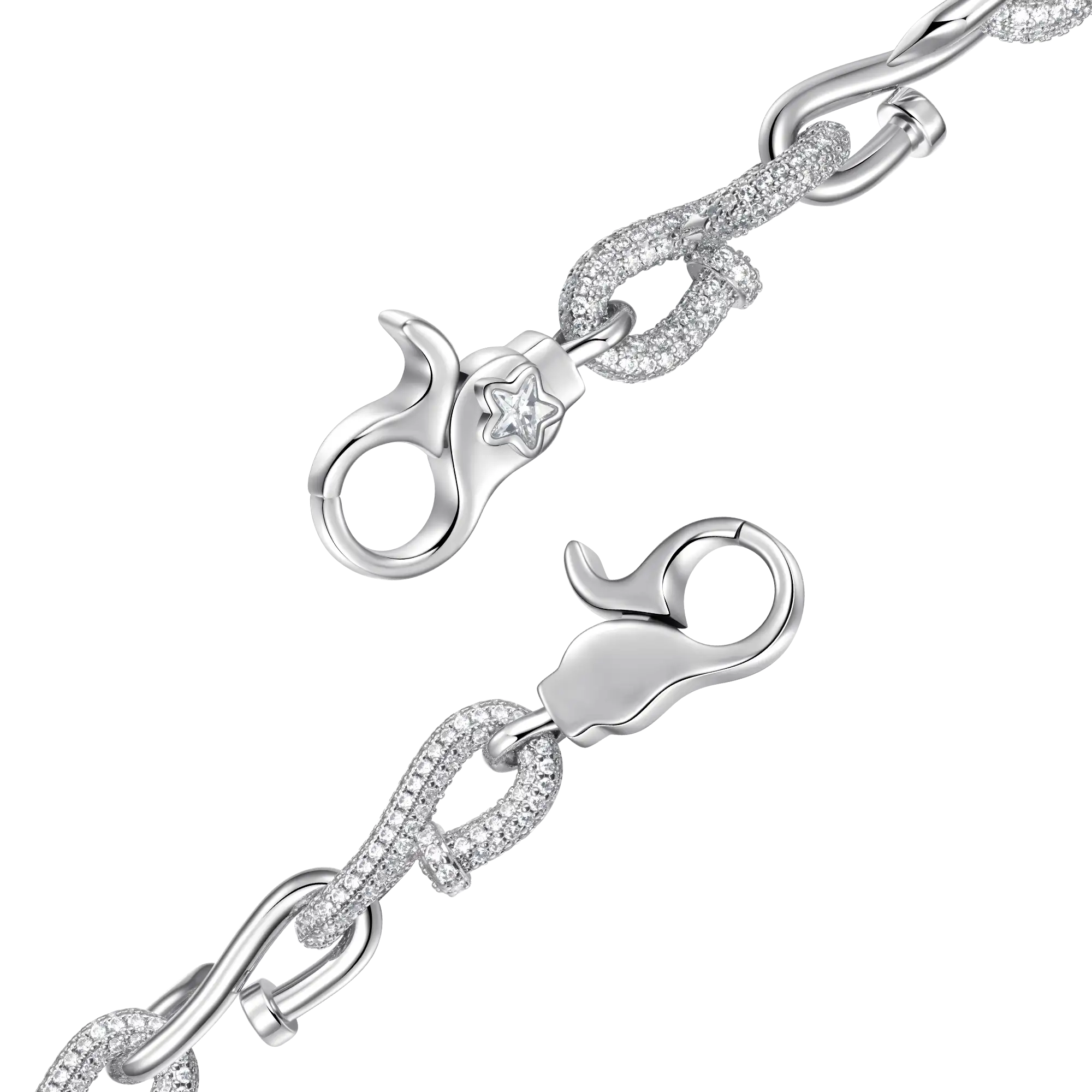 Twisted Nail Link Bracelet - 10mm