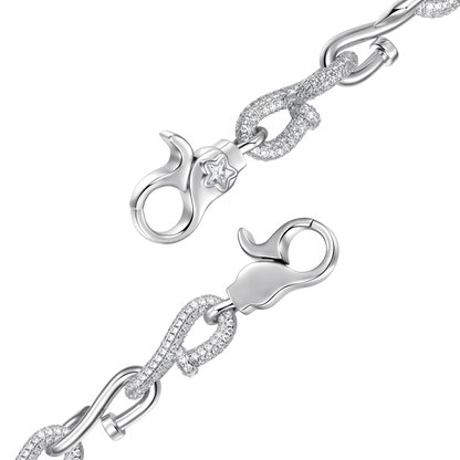 Women's Twisted Nail Link Bracelet - 10mm