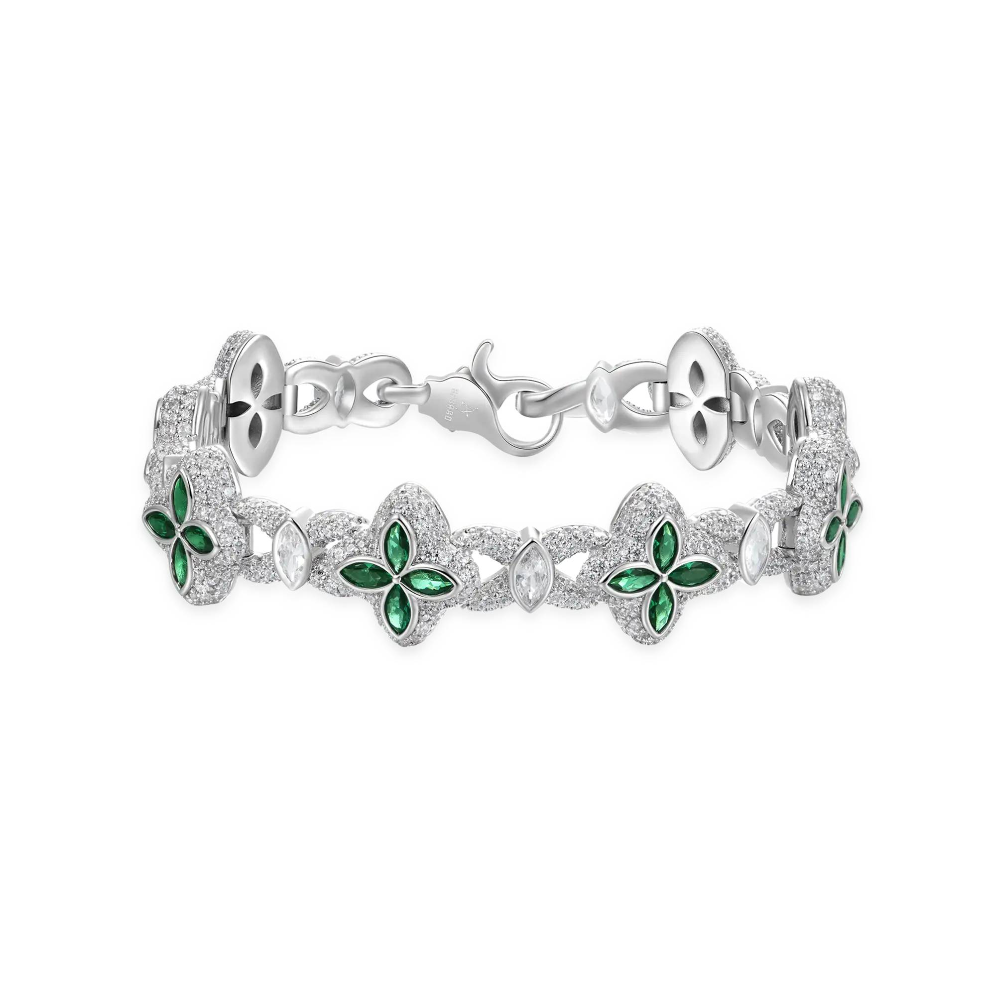 Moissanite Luminous Clover Bracelet