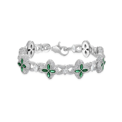 Women's Iced Luminous Clover Bracelet