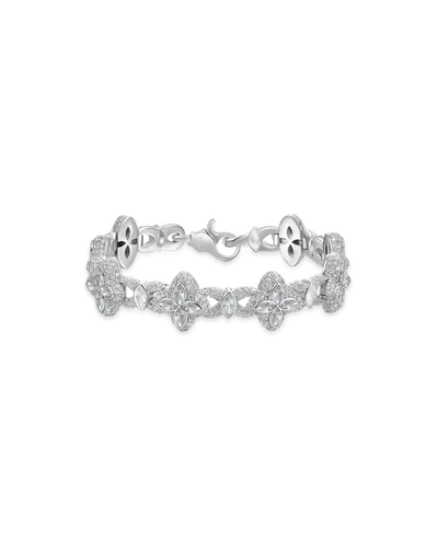 Moissanite Luminous Clover Bracelet - White Diamond