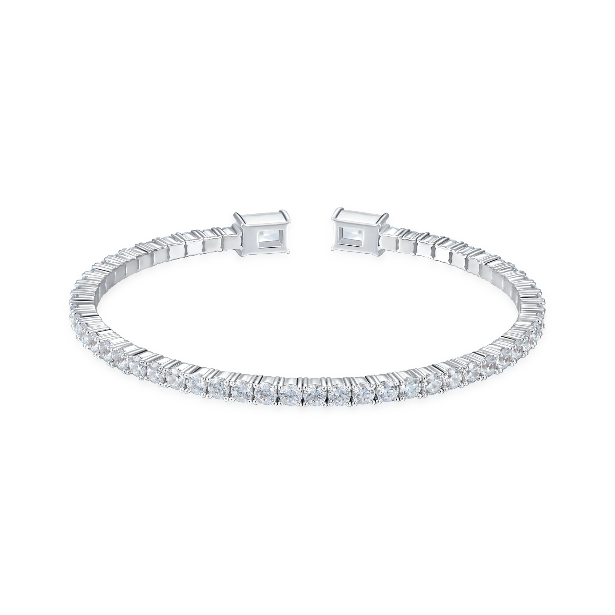 Multiple Spring Tennis Bangle Bracelet