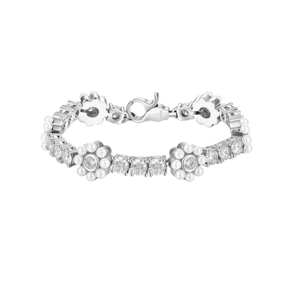 Flora Pearl Tennis Bracelet - 9mm