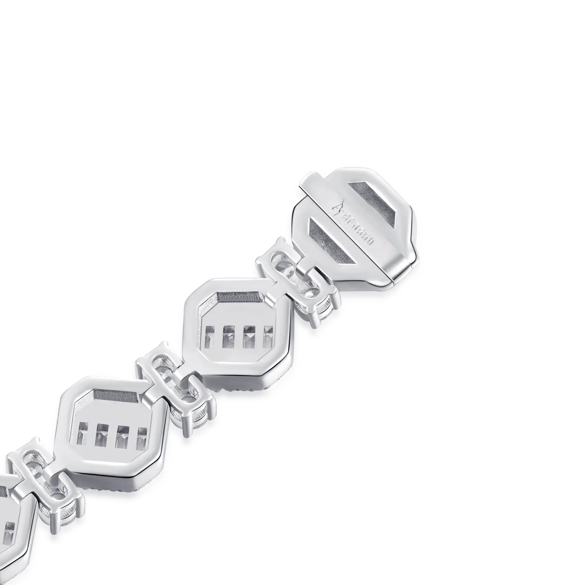 Octagon Mix Cut Tennis Bracelet - 8mm