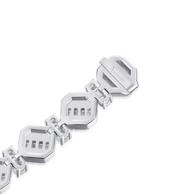 Octagon Mix & Iced Tennis Bracelet Set