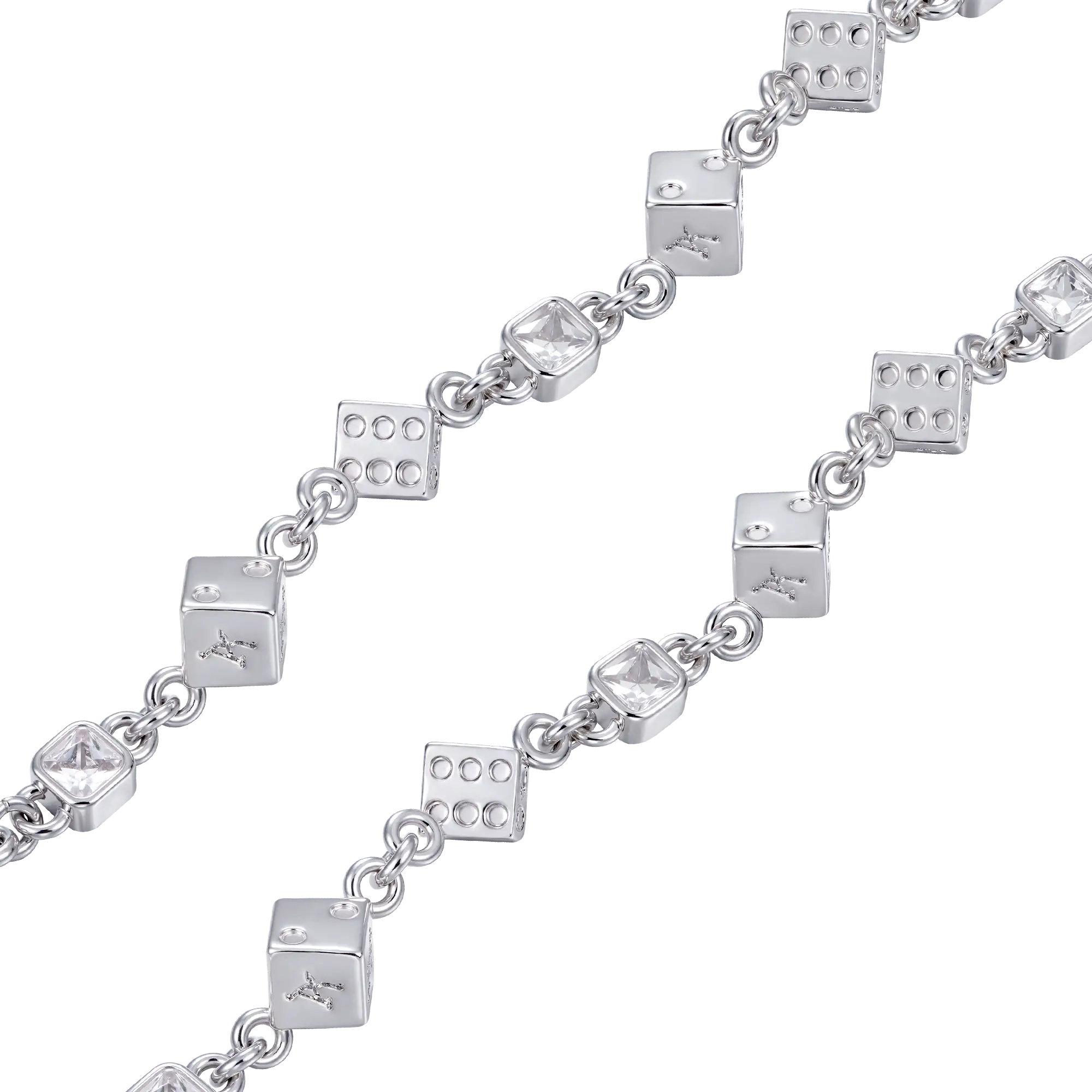 Moissanite Icon Dice Bracelet - 8mm