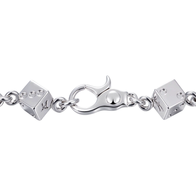 Moissanit Icon Würfelarmband – 8 mm