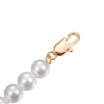 Pearl & Cuban Bracelet Set
