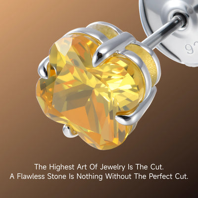 S925 Blossom Cut Stud Earrings
