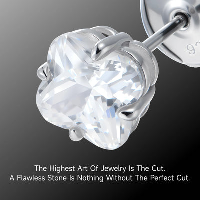 S925 Blossom Cut Stud Earrings
