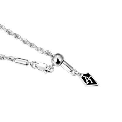 2.5mm Rope Chain - White Gold