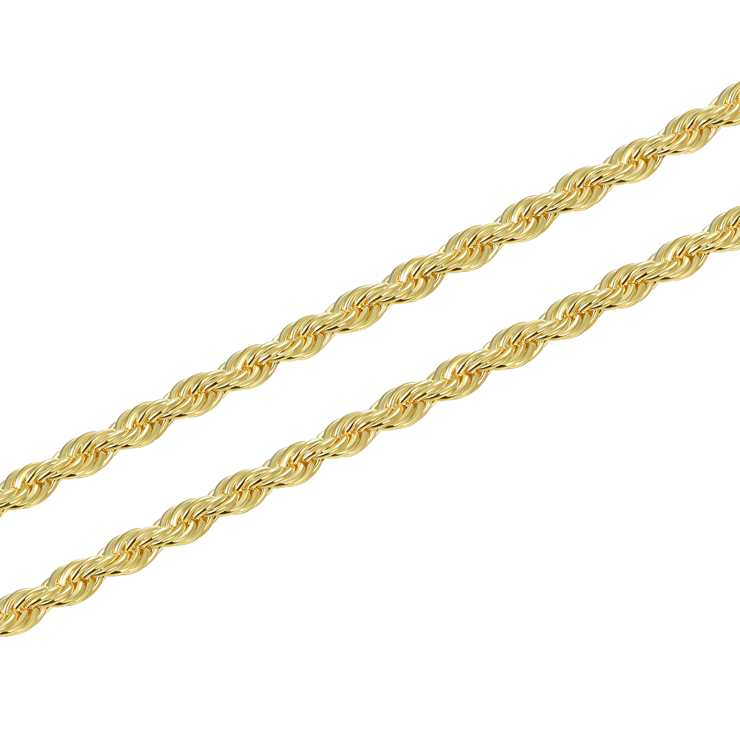 Cadena de cuerda de 4.5 mm - oro amarillo