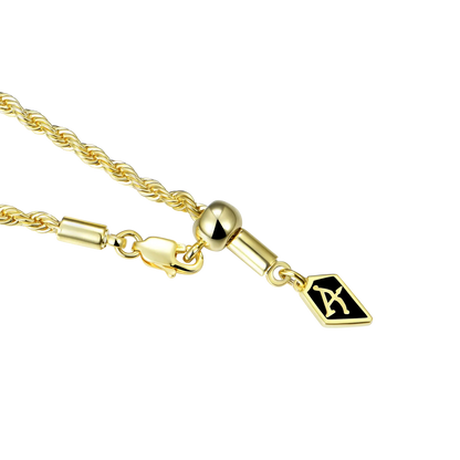 3.5mm Rope Chain - Yellow Gold