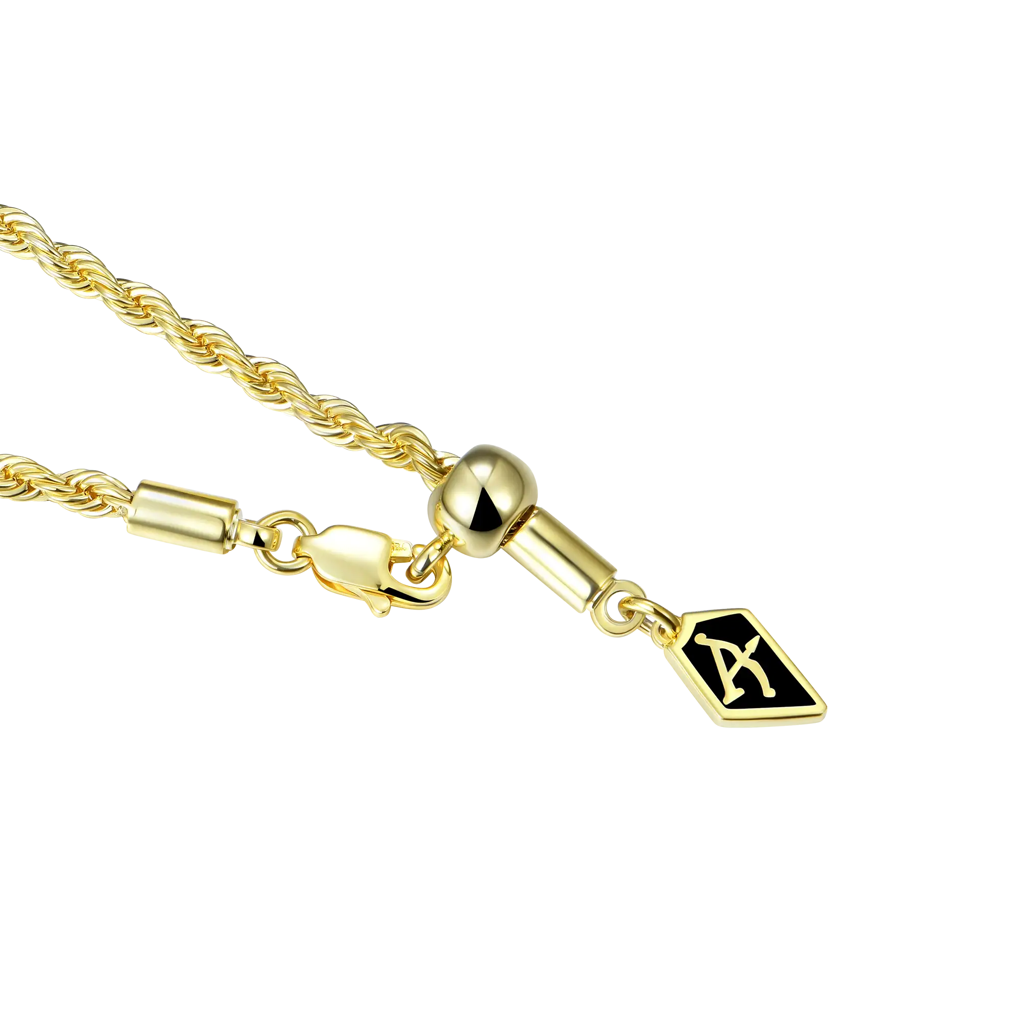 Cadena de cuerda de 4.5 mm - oro amarillo