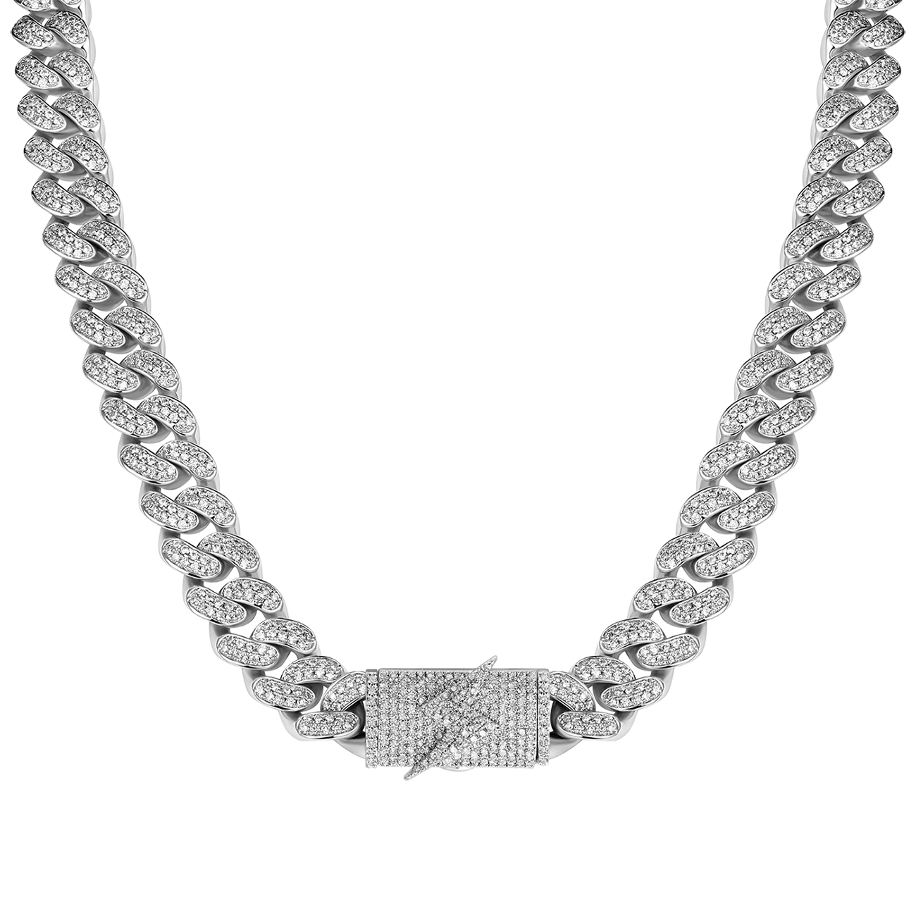 12mm Lightning Box Clasp Cuban Link Chain