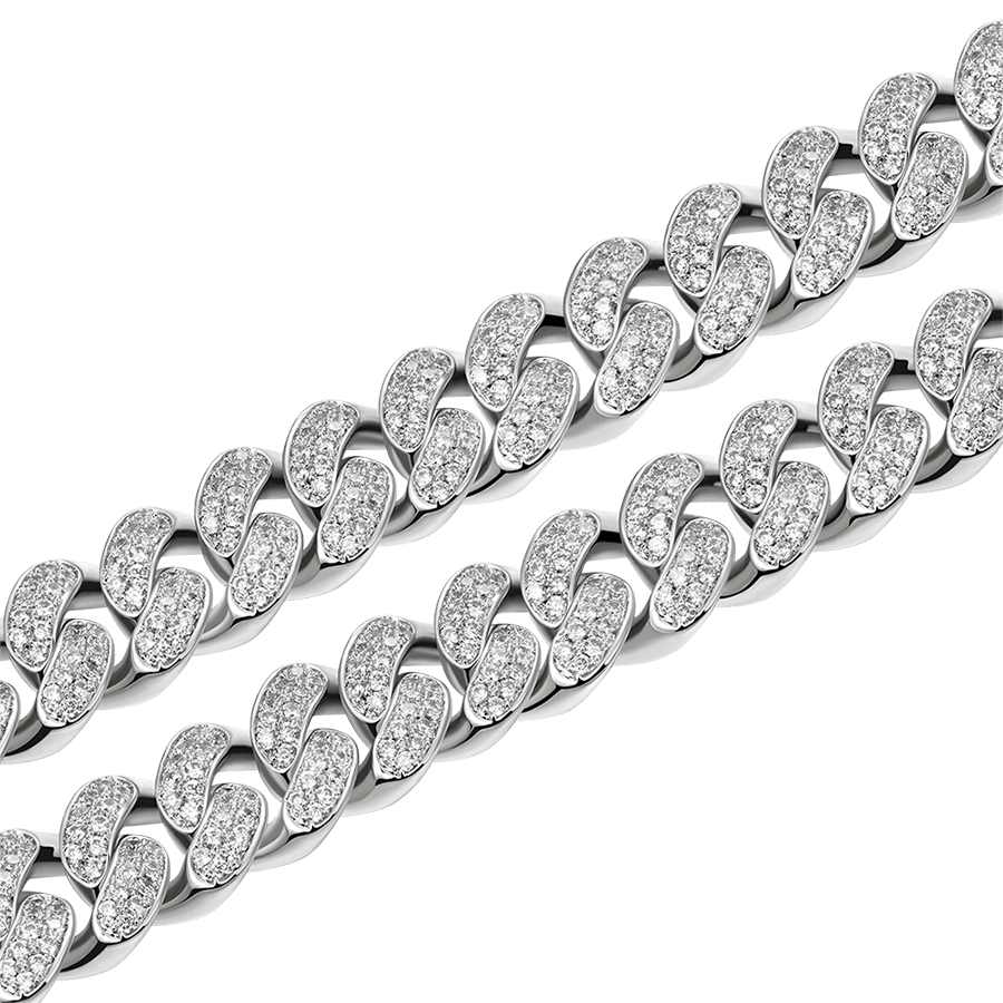 12mm Lightning Box Closp Cuban Link Chain