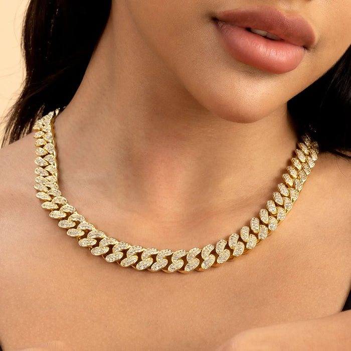 12mm Aporro A® Box Clasp Cuban Link Chain - APORRO