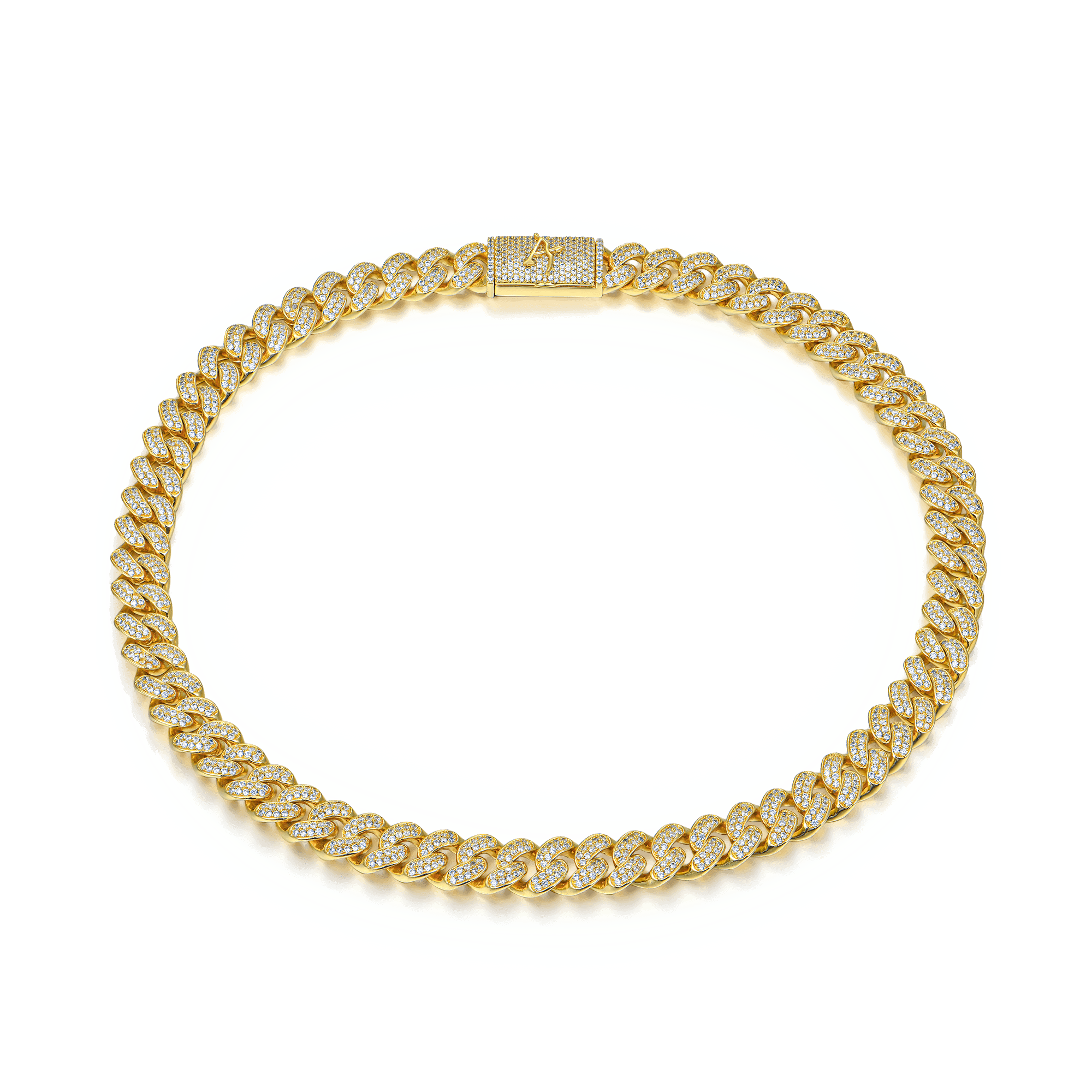 12mm A® Box Clasp Cuban Link Chain