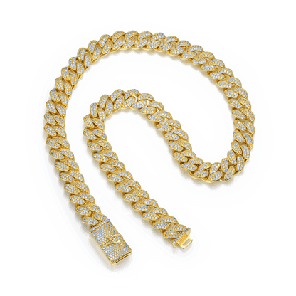 12mm A® Box Clasp Cuban Link Chain