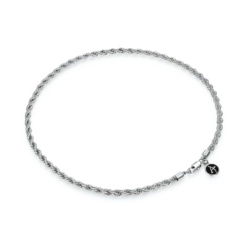 White Gold Rope Chain - Everyday Jewelry - APORRO