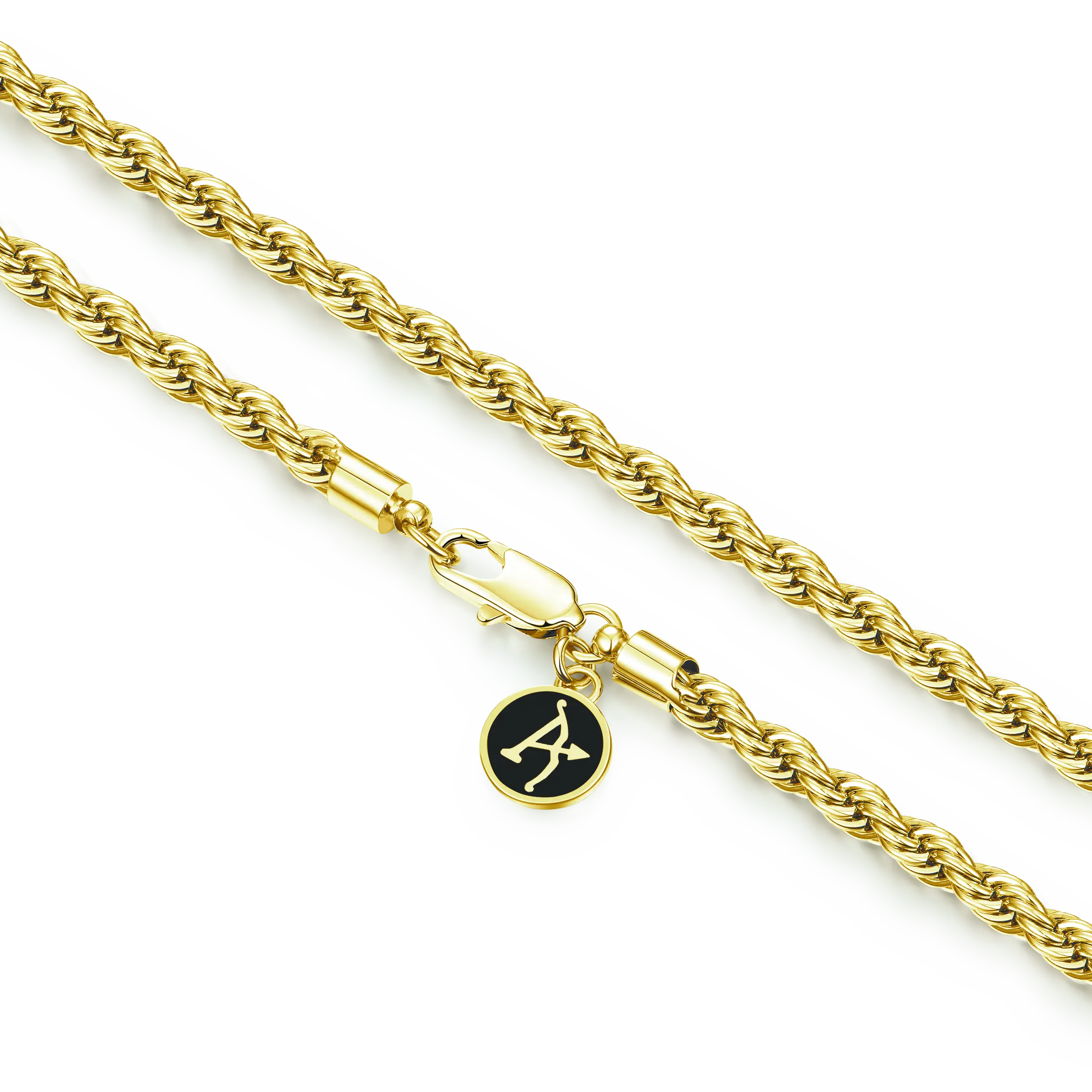 Cadena de cuerda de 3.5 mm - oro amarillo