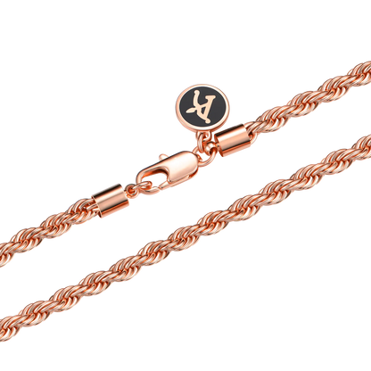 Chaîne de corde de 3,5 mm - or rose