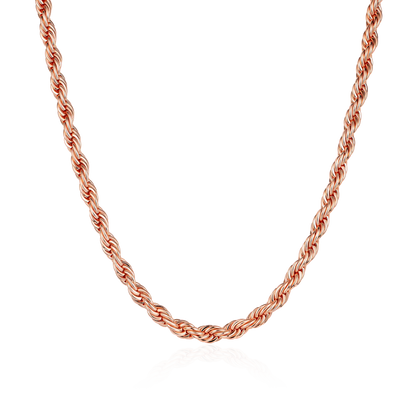 Chaîne de corde de 4,5 mm - or rose