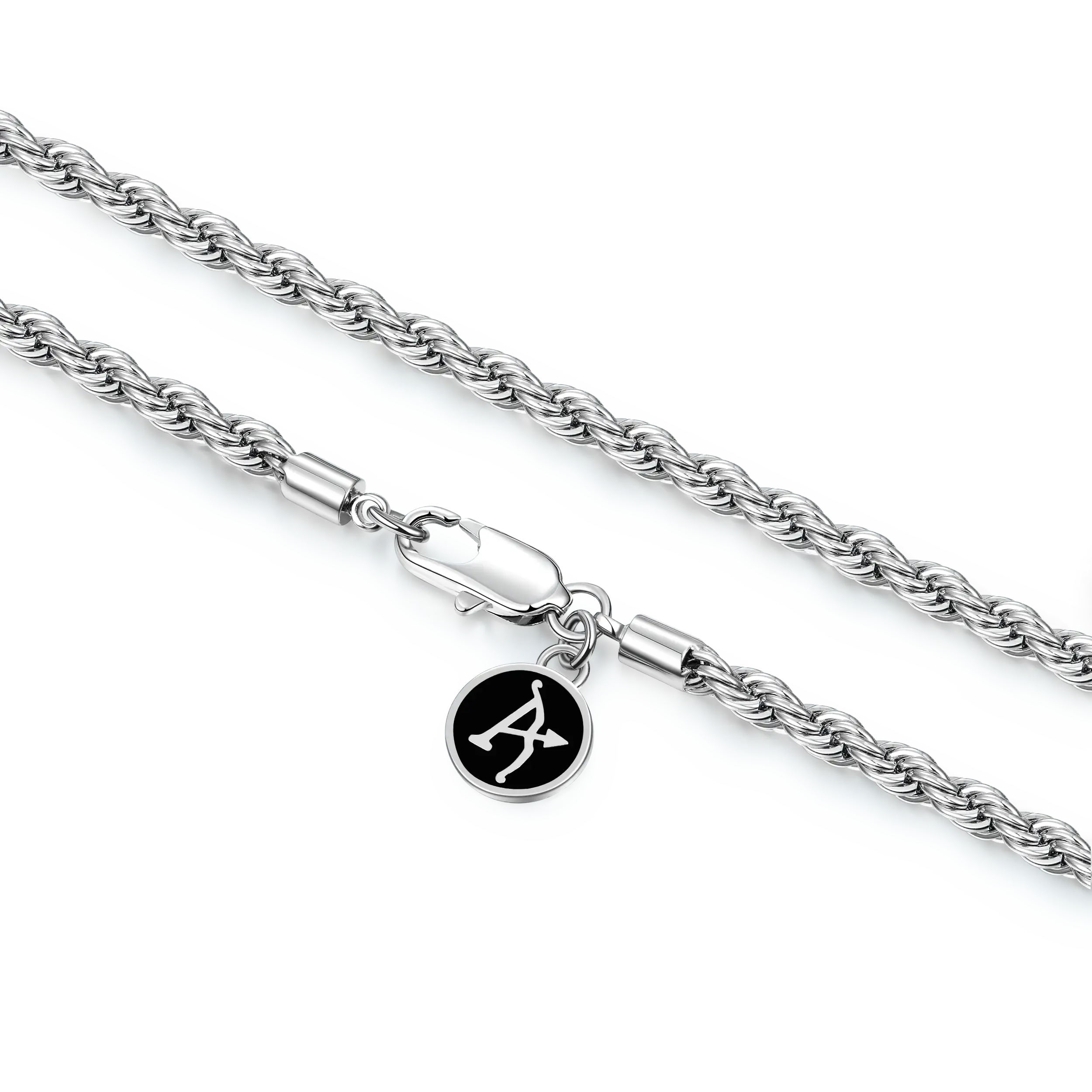 Rope Chain in White Gold - 4.5mm