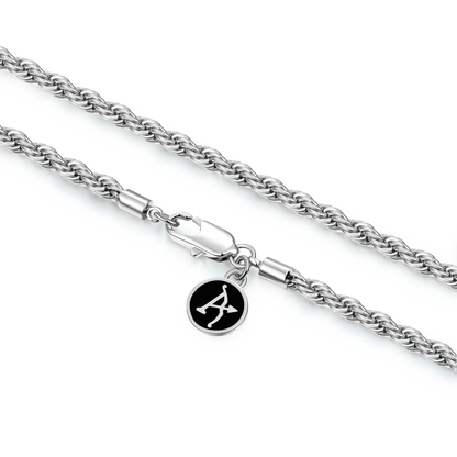 Rope Chain in White Gold - 4.5mm