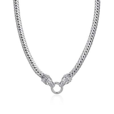 WONG Double Dragon Miami Cuban Chain & Wallet Chain - 8mm