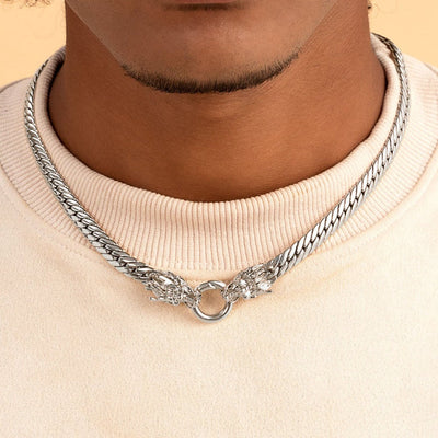 WONG Double Dragon Miami Cuban Chain & Wallet Chain - 8mm
