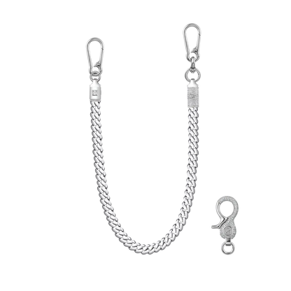 Catena cubana Miami solida moissanite - 12 mm - 12 mm