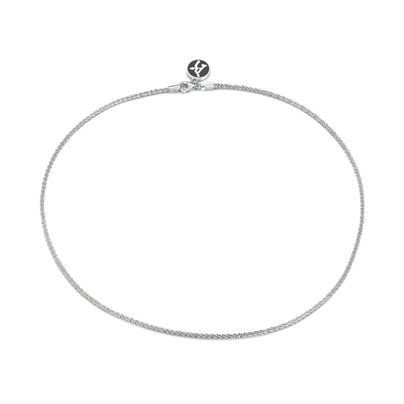 925 Silver Sparkling Choker Chain - Everyday Jewelry - APORRO