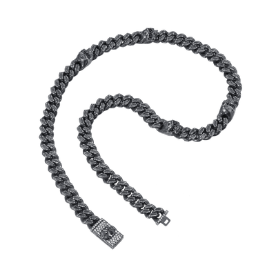 Kubanische X-Totenkopf-Kette – 10 mm