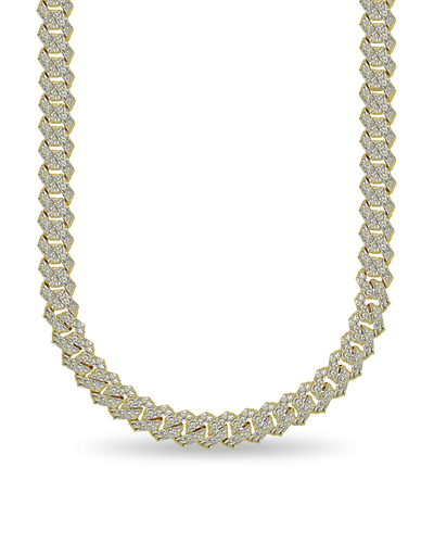 Emerald Cut Prong Cuban Link Chain - 15mm