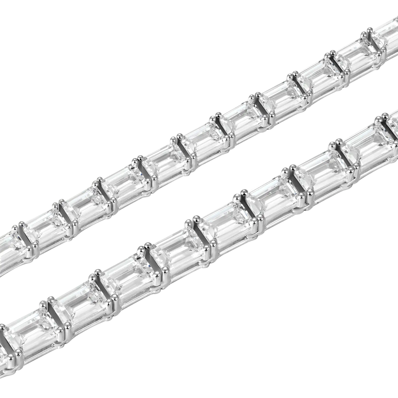 Chaîne Tennis 4mm Emeraude + Bracelet Bundle - APORRO